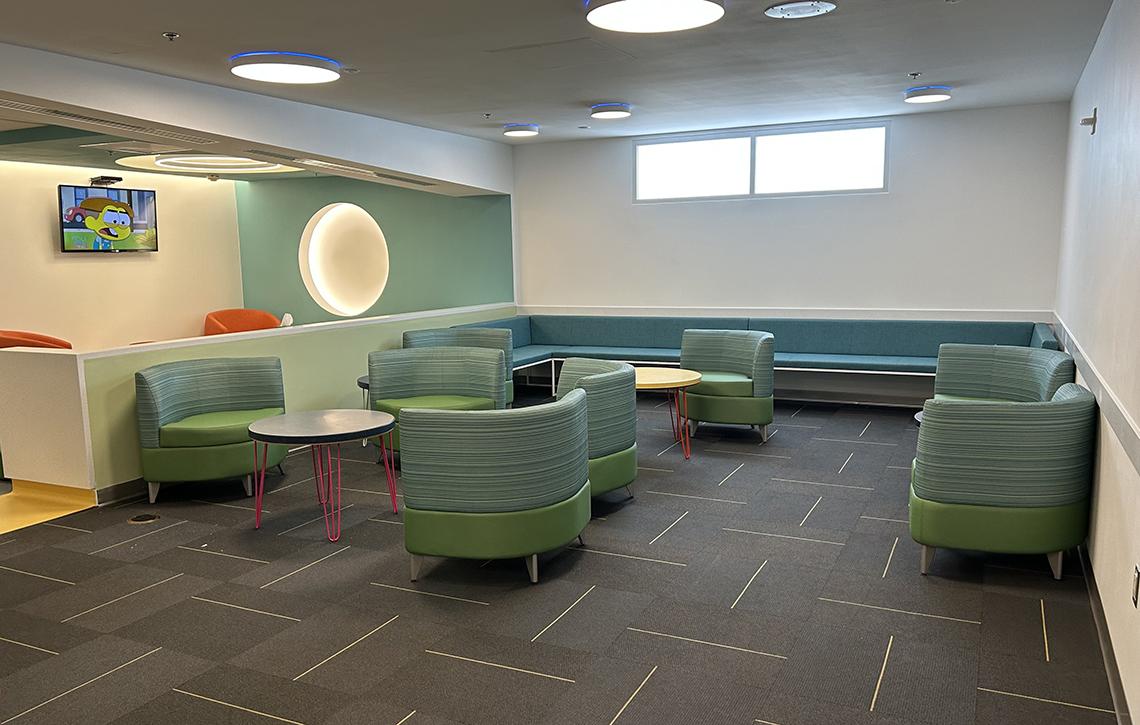 A view of the waiting area